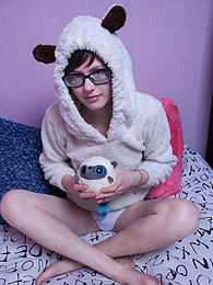 CrocoBabes presents: Innocent teen cutie does something really naughty to her daddy before bedtime and she really seems to like it