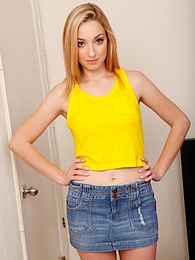 CrocoBabes presents: Perky breasted Zoey Parker fingering her tight pussy